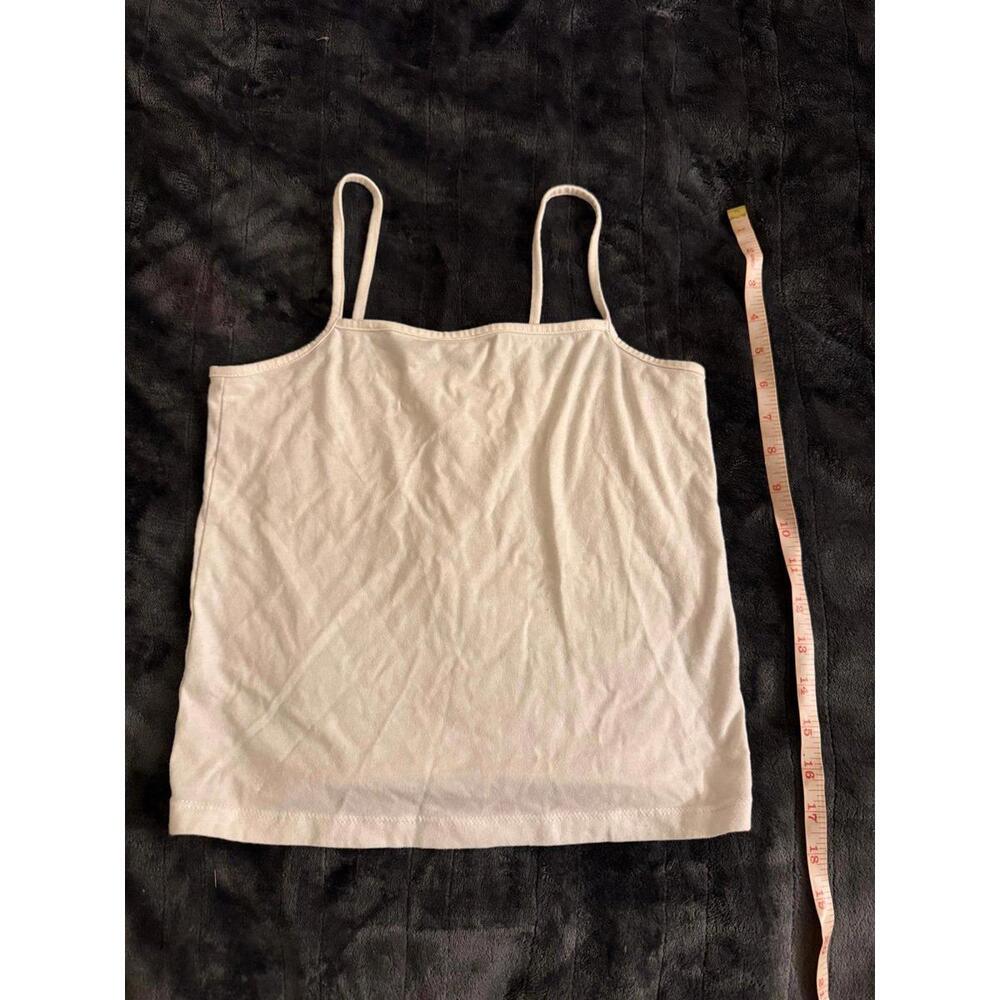 Wild fable crop top tank top spaghetti strap white top size medium